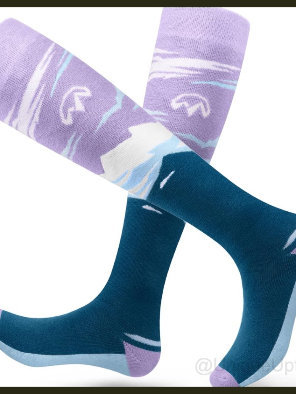 Ski Socks Over Calf Moisture Wicking Warm Snowboarding Socks
